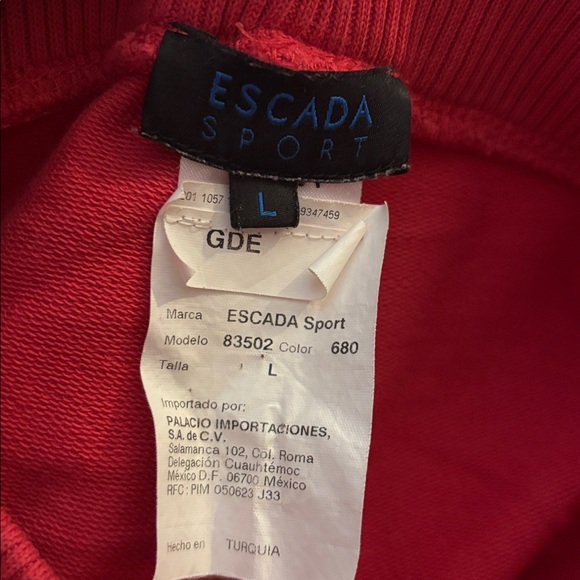 Escada Pants Size L Color Pink - Picture 4 of 6